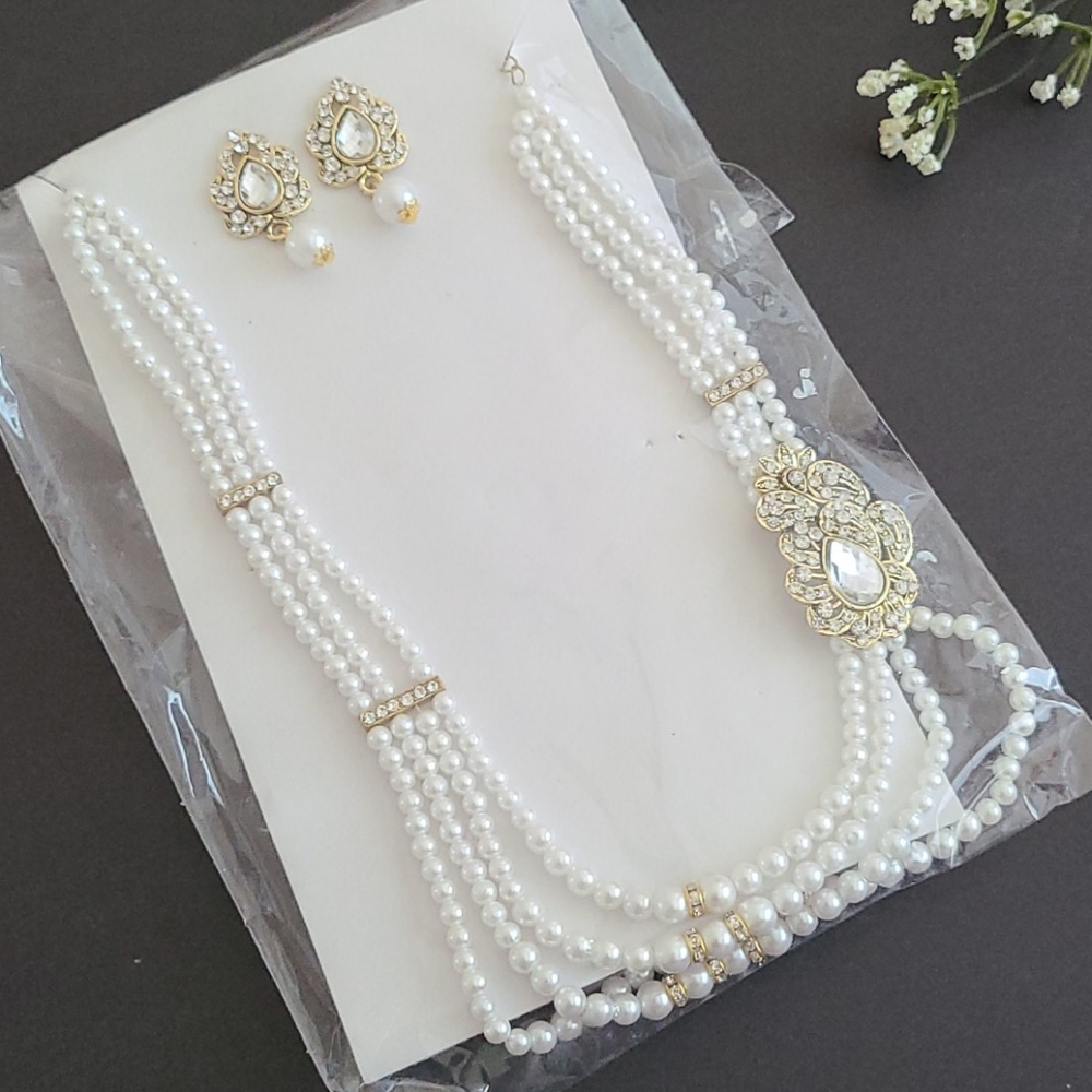 Pearl Necklace Set NIB - Picture 14 of 14